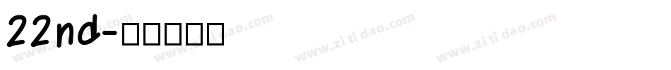 22nd字体转换