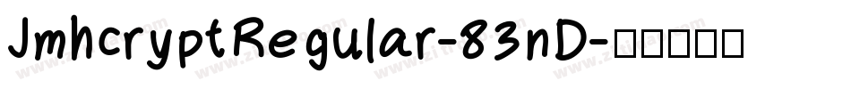 JmhcryptRegular-83nD字体转换