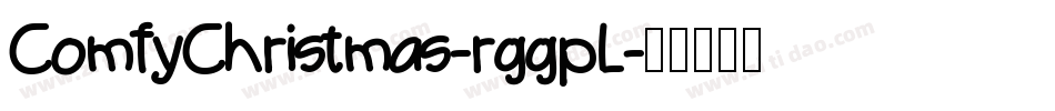 ComfyChristmas-rggpL字体转换