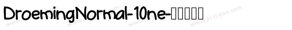 DroemingNormal-10ne字体转换