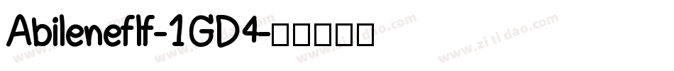Abileneflf-1GD4字体转换