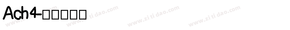 Ach4字体转换