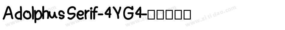 AdolphusSerif-4YG4字体转换