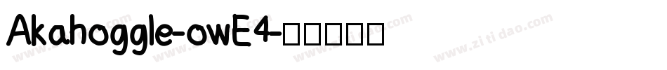 Akahoggle-owE4字体转换