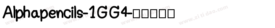 Alphapencils-1GG4字体转换