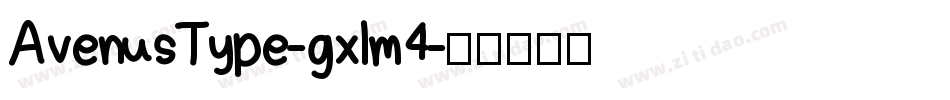 AvenusType-gxlm4字体转换