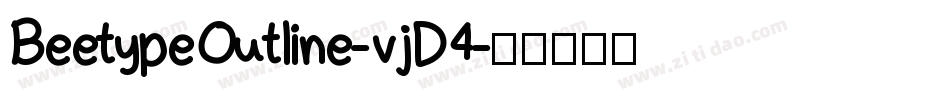 BeetypeOutline-vjD4字体转换