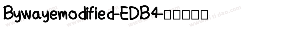 Bywayemodified-EDB4字体转换