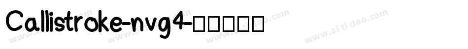 Callistroke-nvg4字体转换
