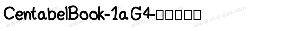 CentabelBook-1aG4字体转换