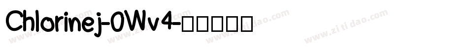 Chlorinej-0Wv4字体转换
