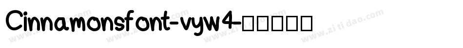 Cinnamonsfont-vyw4字体转换
