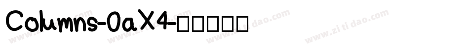 Columns-0aX4字体转换