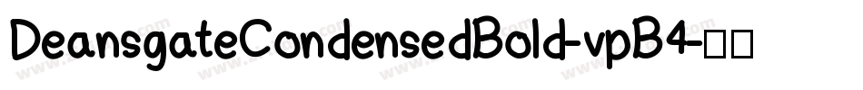 DeansgateCondensedBold-vpB4字体转换