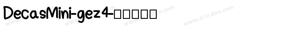 DecasMini-gez4字体转换
