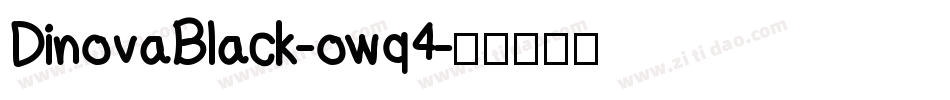 DinovaBlack-owq4字体转换