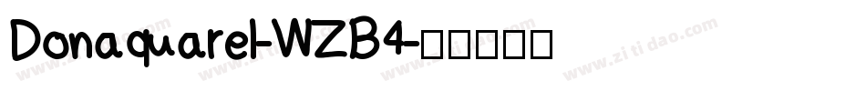 Donaquarel-WZB4字体转换