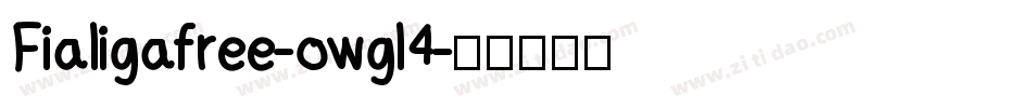 Fialigafree-owgl4字体转换