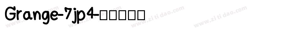Grange-7jp4字体转换