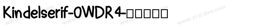 Kindelserif-0WDR4字体转换
