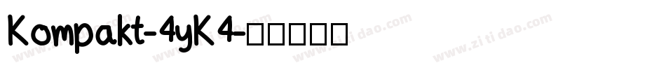 Kompakt-4yK4字体转换