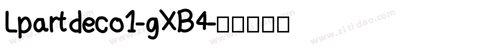 Lpartdeco1-gXB4字体转换