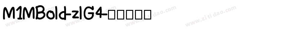M1MBold-zlG4字体转换