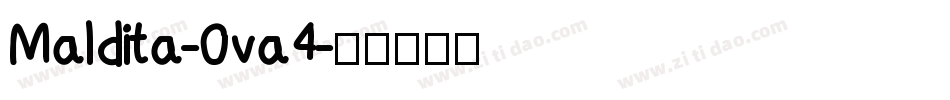 Maldita-0va4字体转换
