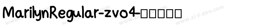 MarilynRegular-zvo4字体转换