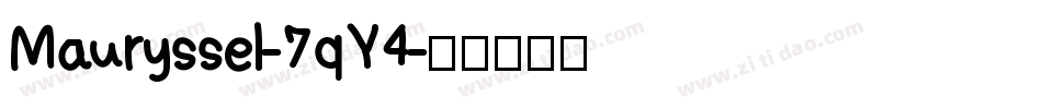 Mauryssel-7qY4字体转换