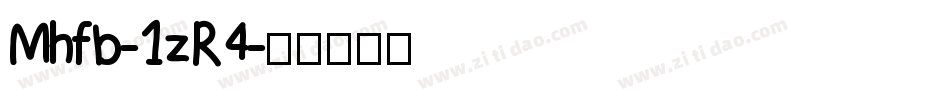 Mhfb-1zR4字体转换