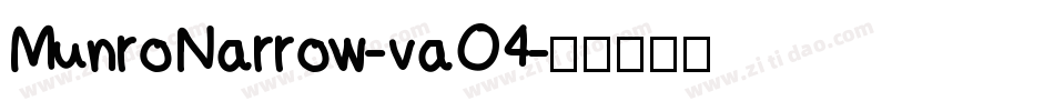 MunroNarrow-vaO4字体转换