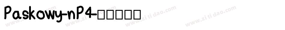 Paskowy-nP4字体转换
