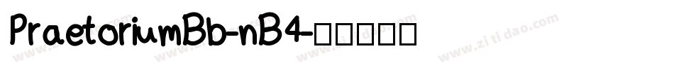 PraetoriumBb-nB4字体转换