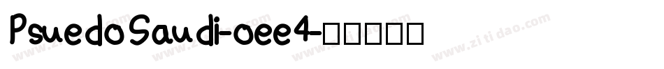 PsuedoSaudi-oee4字体转换