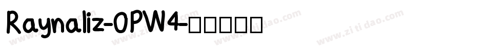Raynaliz-0PW4字体转换
