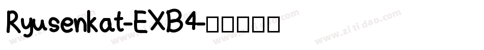 Ryusenkat-EXB4字体转换