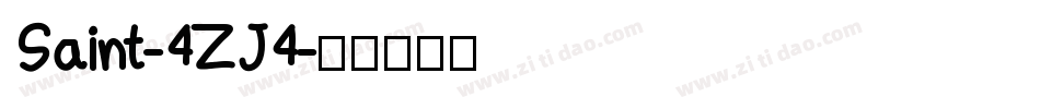 Saint-4ZJ4字体转换