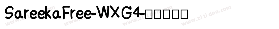 SareekaFree-WXG4字体转换