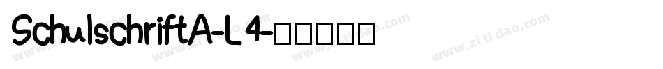 SchulschriftA-L4字体转换