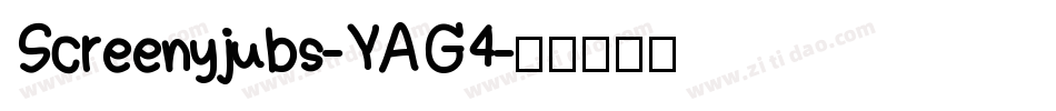 Screenyjubs-YAG4字体转换