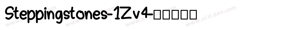 Steppingstones-1Zv4字体转换