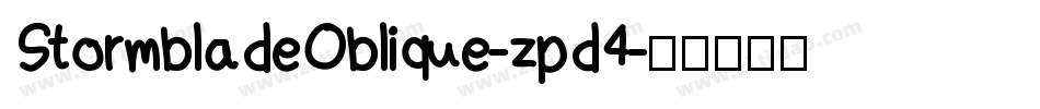 StormbladeOblique-zpd4字体转换