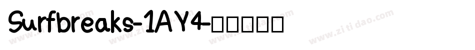 Surfbreaks-1AY4字体转换