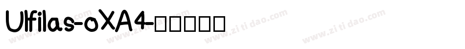 Ulfilas-oXA4字体转换