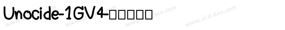 Unocide-1GV4字体转换