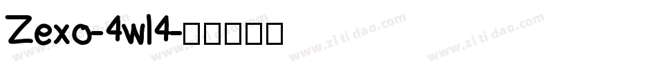 Zexo-4wl4字体转换