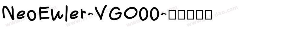 NeoEuler-VGO00字体转换