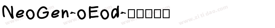 NeoGen-oEod字体转换