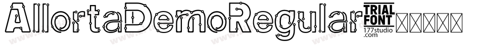 AllortaDemoRegular字体转换